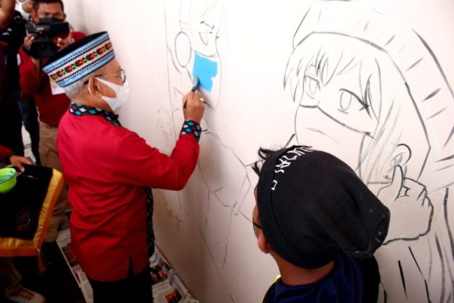 *Goresan Pertama Wawali Kota Kupang Saat Hadiri Bhayangkara Mural Festival 2021* 1 IMG 20211101 WA0323