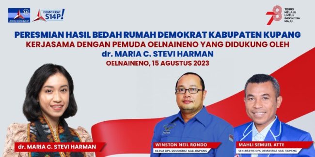 Rumah Lansia yang Dibedah Stevi Harman dan DPC Partai Demokrat Kabupaten Kupang Besok Diresmikan 7 IMG 20230814 WA0153