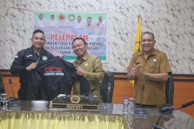 Lepas Kontingen Tinju Ikut Kejurda Malaka 2023, Bupati Kupang: Kita Memiliki Potensi Yang Sangat Kuat 10 Kontingen Tinju Kab. Kupang