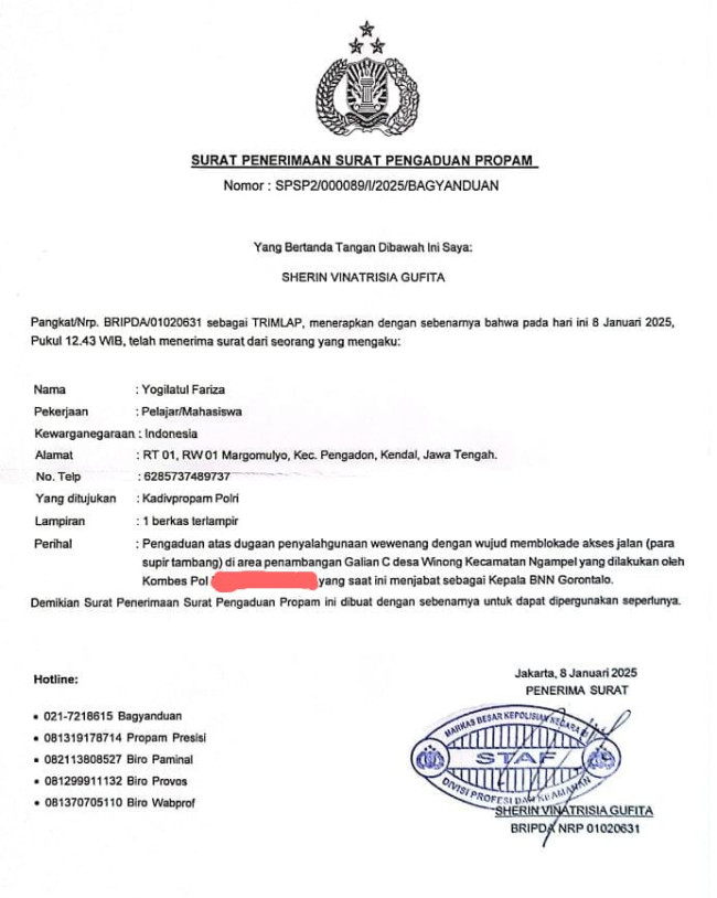 Dari Intimidasi, Dugaan Pelanggaran Kode Etik Hingga Laporan ke Propam Polri 1 IMG 20250113 WA0043