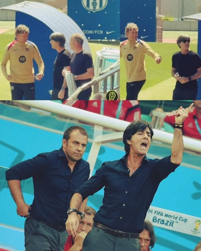 Joakim Löw Kunjungi Latihan Barcelona, Bertemu dengan Mantan Asistennya Hansi Flick 1 FB IMG 1747534208124