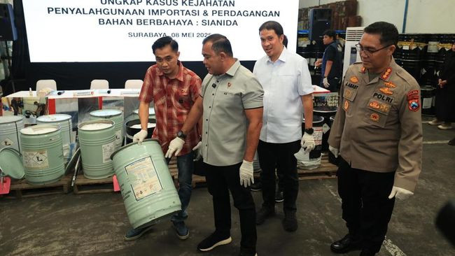 direktorat tindak pidana tertentu dittipidter bareskrim polri berhasil mengungkap kasus perdagangan ilegal sianida di dua loka 1747291426574 169
