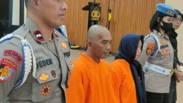 kepolisian resor cianjur jawa barat menangkap ayah dan anak brcq