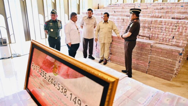 presiden-prabowo-apresiasi-kejaksaan-agung-serahkan-rp132-triliun-uang-pengganti-korupsi-ekspor-cpo-ke-kemenkeu